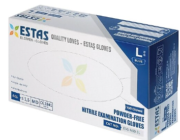 Ekstra Kalın Mavi Nitril Eldiven